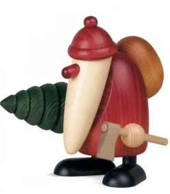 Köhler, Père Noël en bois Père Noël En Bois|Grand Père Noël Et Sapin, 19 Cm