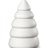 Köhler, Père Noël en bois Sapin De Noël Design|Grand Sapin Design Blanc, 14 Cm