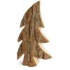 Waldfabrik, photophore en bois et étoile sapin de Noël Sapins En Bois|Grand Sapin En Bois, Forme Penchee, 40 Cm