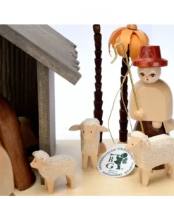 Richard Glasser, Pyramides de Noël allemandes Crèche De Noël En Bois|Grande Crèche De Noël En Bois Avec Personnages