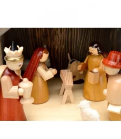 Richard Glasser, Pyramides de Noël allemandes Crèche De Noël En Bois|Grande Crèche De Noël En Bois Avec Personnages
