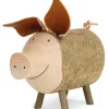 Waldfabrik, photophore en bois et étoile sapin de Noël Animaux En Bois|Gros Cochon En Bois, 9 Cm