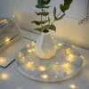 Konstsmide, guirlandes lumineuses de Noël Guirlande Lumineuse Intérieure À Led|Guirlande Led A Pile, 20 Diodes Ambrees, Fil Argente