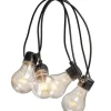 Konstsmide, guirlandes lumineuses de Noël Guirlande Lumineuse Extérieur|Guirlande Lumineuse De Terrasse 10 M Extensible, 10 Ampoules Ambrees