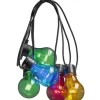 Konstsmide, guirlandes lumineuses de Noël Guirlande Lumineuse Extérieur|Guirlande Lumineuse De Terrasse 10 M Extensible, 10 Ampoules Multicolores