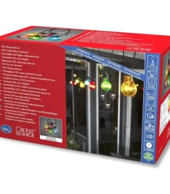 Konstsmide, guirlandes lumineuses de Noël Guirlande Lumineuse Extérieur|Guirlande Lumineuse De Terrasse 10 M Extensible, 10 Ampoules Multicolores
