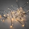 Konstsmide, guirlandes lumineuses de Noël Guirlande Lumineuse Intérieure À Led|Guirlande Lumineuse Led Effet Gouttes, 100 Diodes Ambrees, Fil Noir