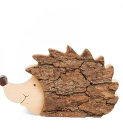 Waldfabrik, photophore en bois et étoile sapin de Noël Animaux En Bois|Herisson En Bois, 14 Cm