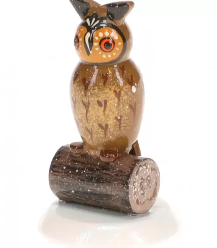 Hubrig, figurines pour enfant Village De Noël Miniature|Hibou, Village De Noël Miniature