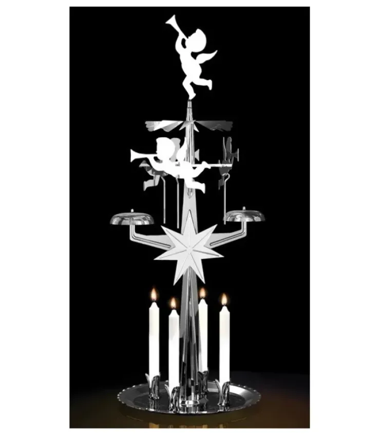 Angel Chimes, carillon des anges Carillon Des Anges|Kit Carillon Des Anges Argente + Bougies