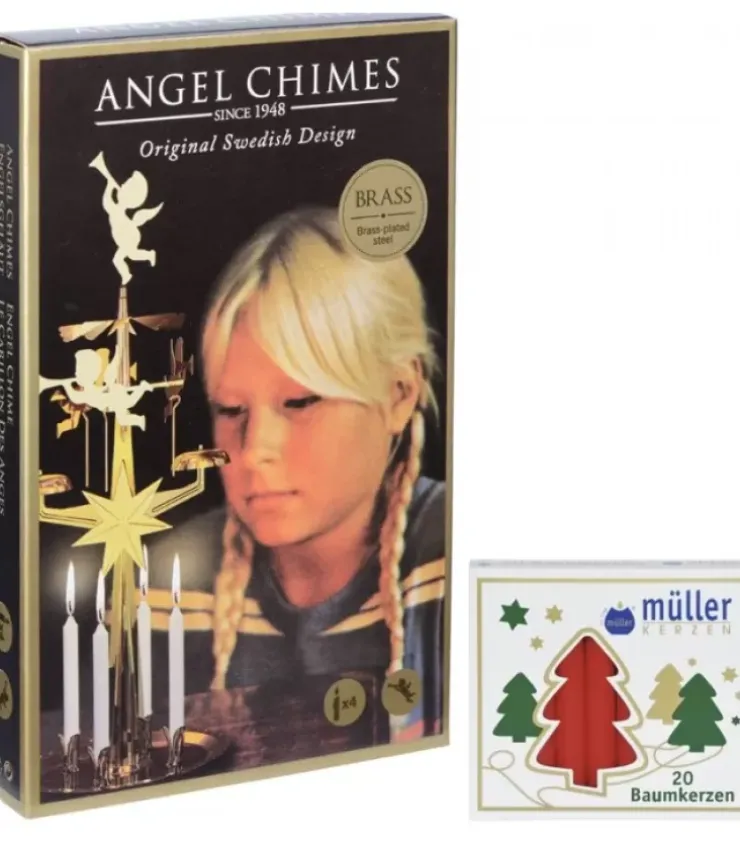 Angel Chimes, carillon des anges Carillon Des Anges|Kit Carillon Des Anges Dore + Bougies