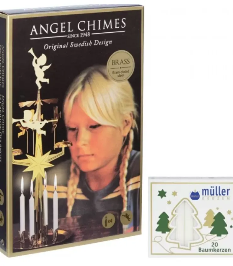 Angel Chimes, carillon des anges Carillon Des Anges|Kit Carillon Des Anges Dore + Bougies