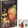 Angel Chimes, carillon des anges Carillon Des Anges|Kit Carillon Père Noël Dore + Bougies
