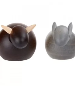 Köhler, Père Noël en bois Personnages De Crèche De Noël|L'Ane Et Le Boeuf, 6 Cm