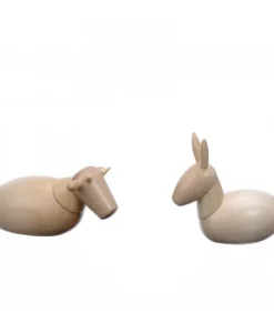 Schalling, crèche moderne Personnages De Crèche De Noël|L'Ane Et Le Boeuf, Animaux De La Crèche De Noël, 6 Cm