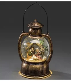 Konstsmide, guirlandes lumineuses de Noël Crèche De Noël Lumineuse|Lanterne À Neige, Crèche De Noël, 20 Cm