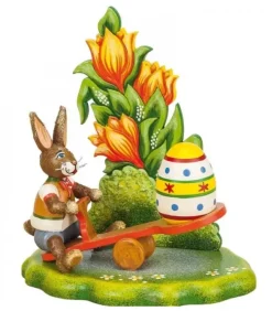 Hubrig, figurines pour enfant Lapins En Bois De Paques|Lapin De Paques En Bois Avec Balancoire