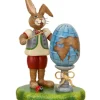 Hubrig, figurines pour enfant Lapins En Bois De Paques|Lapin De Paques En Bois Ecolier Et Mappemonde