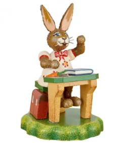 Hubrig, figurines pour enfant Lapins En Bois De Paques|Lapin De Paques En Bois Ecolier Assidu
