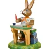Hubrig, figurines pour enfant Lapins En Bois De Paques|Lapin De Paques En Bois Ecolier Intelligent