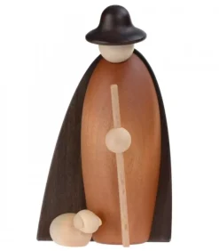 Köhler, Père Noël en bois Personnages De Crèche De Noël|Les Bergers Et Les Moutons, 12 Cm
