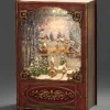 Konstsmide, guirlandes lumineuses de Noël Lanternes De Noël À Neige|Livre De Noël Lanterne À Neige, Père Noël Dans Un Traineau