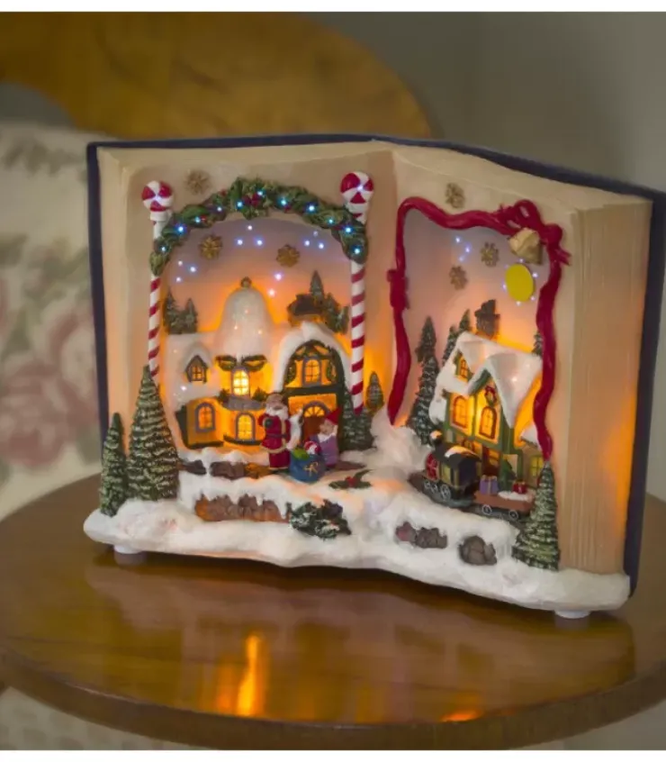 Konstsmide, guirlandes lumineuses de Noël Lanternes De Noël À Neige|Livre De Noël Musical Lumineux