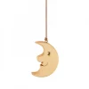 Waldfabrik, photophore en bois et étoile sapin de Noël Décorations En Bois Pour Sapin De Noël|Lune En Bois De Chene A Suspendre 8,5 Cm