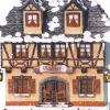 Hubrig, figurines pour enfant Village De Noël Miniature|Maison Eclairee Pour Village De Noël Miniature Winterkinder, Restaurant