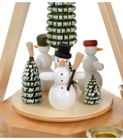 Frank Weber Manèges De Noël|Manège De Noël En Bois Bonhommes De Neige