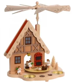 Richard Glasser, Pyramides de Noël allemandes Manèges De Noël|Manège De Noël Enfant Anges Patissiers