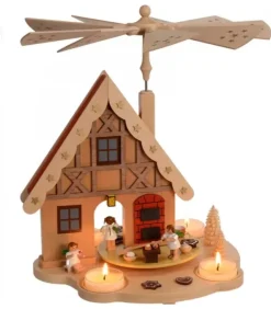 Richard Glasser, Pyramides de Noël allemandes Manèges De Noël|Manège De Noël Enfant Anges Patissiers