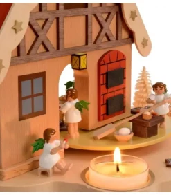 Richard Glasser, Pyramides de Noël allemandes Manèges De Noël|Manège De Noël Enfant Anges Patissiers
