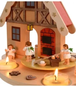 Richard Glasser, Pyramides de Noël allemandes Manèges De Noël|Manège De Noël Enfant Anges Patissiers