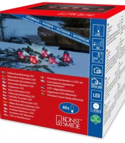 Konstsmide, guirlandes lumineuses de Noël Oiseaux Lumineux Et Animaux Lumineux|Oiseaux Lumineux Led, 5 Rouge-Gorge