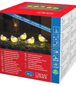 Konstsmide, guirlandes lumineuses de Noël Oiseaux Lumineux Et Animaux Lumineux|Oiseaux Lumineux Led En Acrylique, 5 Chardonnerets
