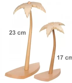 Schalling, crèche moderne Crèche De Noël En Bois|Palmier 23 Cm Pour Décor Crèche De Noël