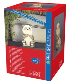 Konstsmide, guirlandes lumineuses de Noël Oiseaux Lumineux Et Animaux Lumineux|Panda Lumineux Led 27 Cm En Acrylique, 40 Diodes Blanc Chaud