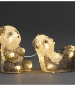 Konstsmide, guirlandes lumineuses de Noël Oiseaux Lumineux Et Animaux Lumineux|Pandas Lumineux En Acrylique Led, Lot De 5, 11,5 Cm