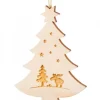 Waldfabrik, photophore en bois et étoile sapin de Noël Décorations En Bois Pour Sapin De Noël|Pendentif Sapin De Noël En Bois, Elan