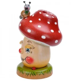 Hubrig, figurines pour enfant Bonhommes Fumeurs D'Encens Allemand|Personnage Brule-Encens Champignon Joyeux