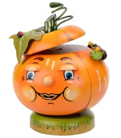 Hubrig, figurines pour enfant Bonhommes Fumeurs D'Encens Allemand|Personnage Brule-Encens Citrouille