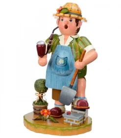 Hubrig, figurines pour enfant Bonhommes Fumeurs D'Encens Allemand|Personnage Brule-Encens Jardinier