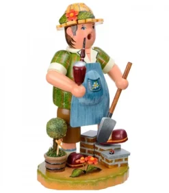 Hubrig, figurines pour enfant Bonhommes Fumeurs D'Encens Allemand|Personnage Brule-Encens Jardinier