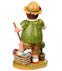 Hubrig, figurines pour enfant Bonhommes Fumeurs D'Encens Allemand|Personnage Brule-Encens Jardinier