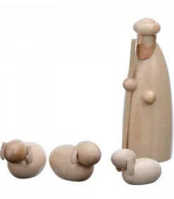 Schalling, crèche moderne Personnages De Crèche De Noël|Personnage De Crèche, Berger Et Moutons, 6 Cm