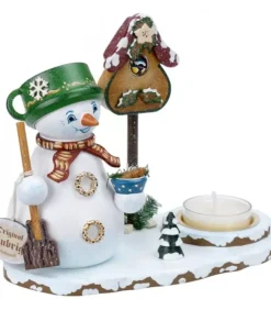 Hubrig, figurines pour enfant Bonhommes Fumeurs D'Encens Allemand|Personnage Porte Encens Bonhomme De Neige Avec Bougeoir
