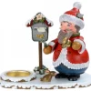 Hubrig, figurines pour enfant Bonhommes Fumeurs D'Encens Allemand|Personnage Porte Encens Père Noël Avec Bougeoir