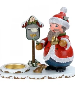 Hubrig, figurines pour enfant Bonhommes Fumeurs D'Encens Allemand|Personnage Porte Encens Père Noël Avec Bougeoir