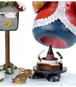 Hubrig, figurines pour enfant Bonhommes Fumeurs D'Encens Allemand|Personnage Porte Encens Père Noël Avec Bougeoir